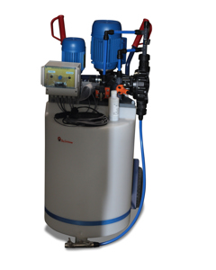 MediInject dosing unit 100L PE mobile incl control panel V14